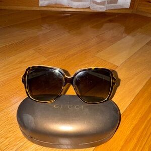 Gucci Brown Tortoise Sunglasses